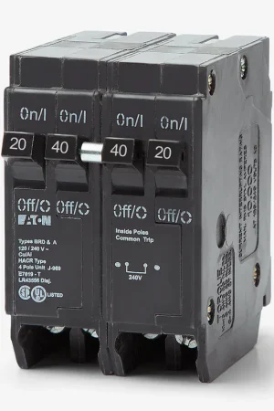 Best Price Eaton / Cutler-Hammer BQ2402120 - 20/40A Quadplex Miniature Circuit Breaker