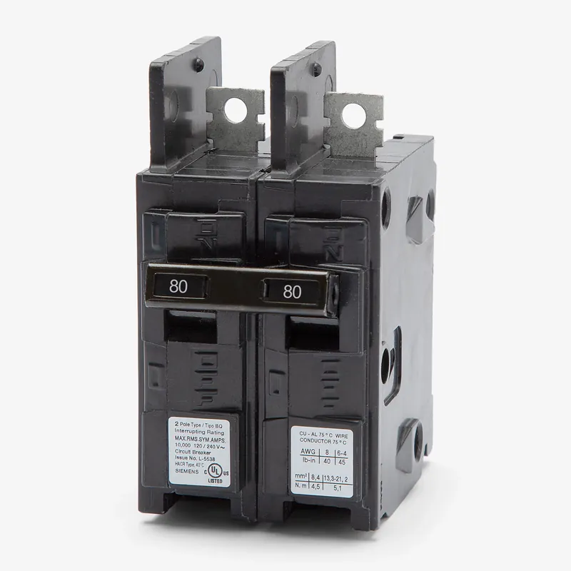 Siemens BQ2B080 - 80A 2 Pole Molded Case Circuit Breaker Affordable