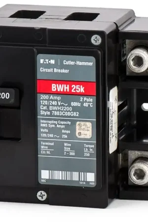 Eaton / Cutler-Hammer BWH2200 - 200A 2 Pole Molded Case Circuit Breaker Markdown