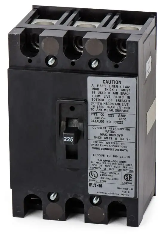 Limited Time Eaton / Cutler-Hammer CC3225 - 225A 3 Pole Molded Case Circuit Breaker