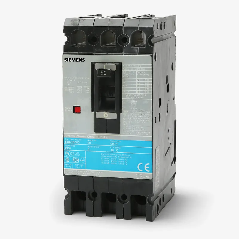 Siemens ED63B090 - 90A 3 Pole Molded Case Circuit Breaker Discount