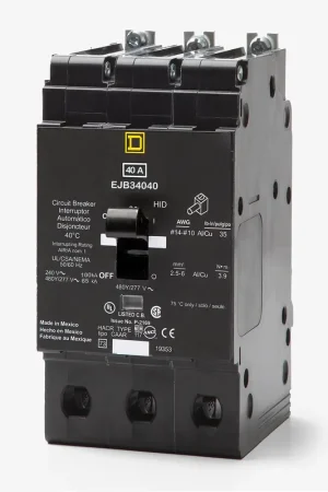 Top Pick Square D EJB34040 - 40A 3 Pole Miniature Circuit Breaker