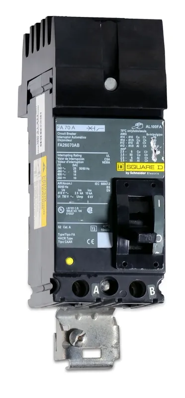 Square D FA26070AB - 70A 2 Pole Molded Case Circuit Breaker Buy Today