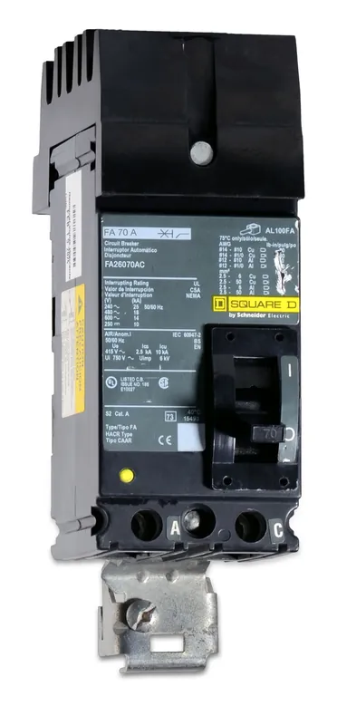 Square D FA26070AC - 70A 2 Pole Molded Case Circuit Breaker Big Sale