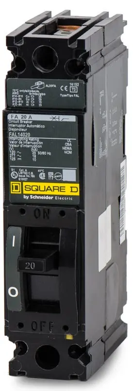 Square D FAL14020 - 20A 1 Pole Molded Case Circuit Breaker Affordable