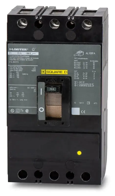 Trending Square D FIL36070 - 70A 3 Pole Molded Case Circuit Breaker