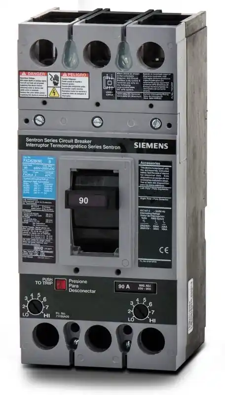 While Supplies Last Siemens FXD62B090 - 90A 2 Pole Molded Case Circuit Breaker