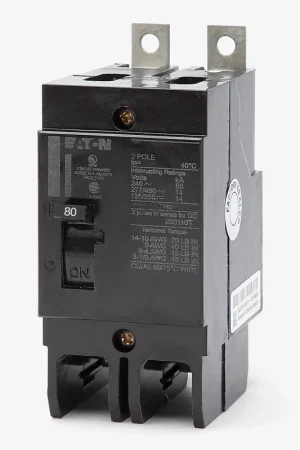 Eaton / Cutler-Hammer GHB2080 - 80A 2 Pole Molded Case Circuit Breaker Final Sale