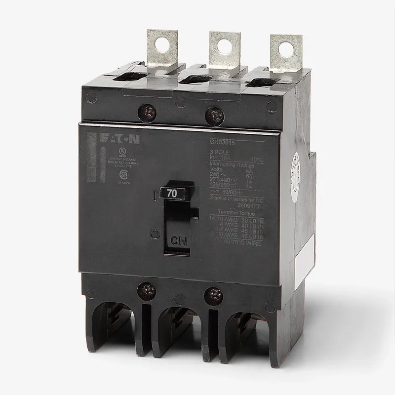 Fast Shipping Eaton / Cutler-Hammer GHB3070 - 70A 3 Pole Molded Case Circuit Breaker