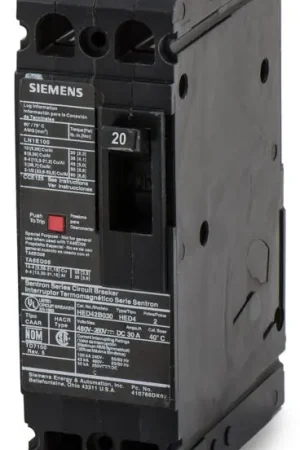 Best Choice Siemens HED42B020 - 20A 2 Pole Molded Case Circuit Breaker