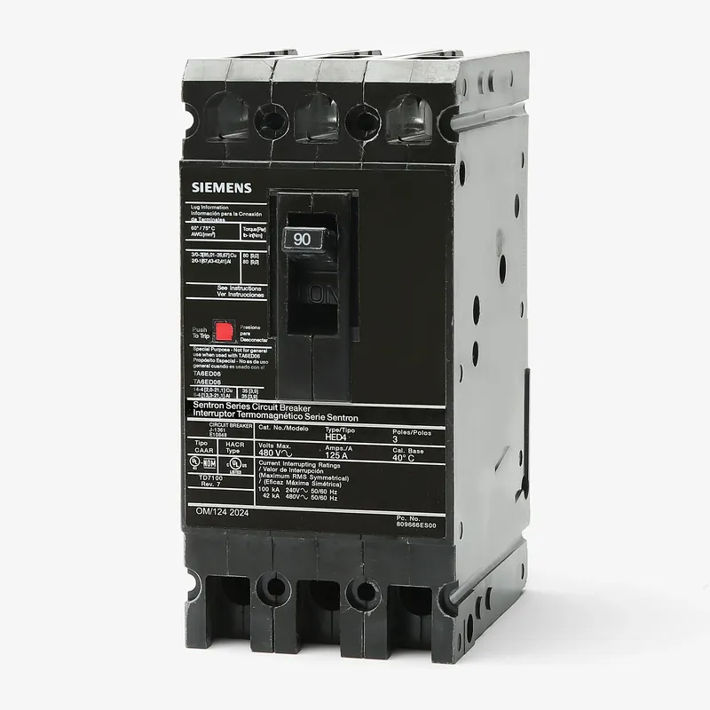 Siemens HED43B090 - 90A 3 Pole Molded Case Circuit Breaker Save Now