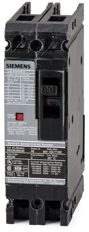 Hot Picks Siemens HHED62B090 - 90A 2 Pole Molded Case Circuit Breaker