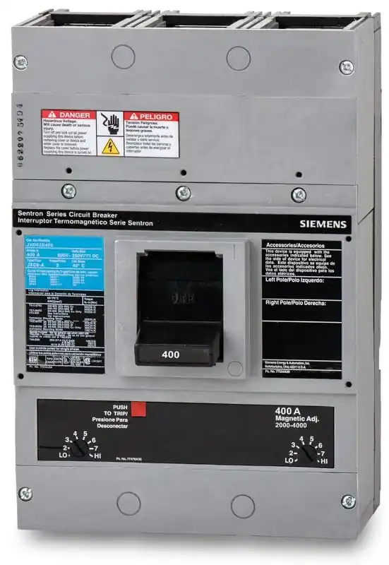 Fan Favorite Siemens JXD62B400 - 400A 2 Pole Molded Case Circuit Breaker