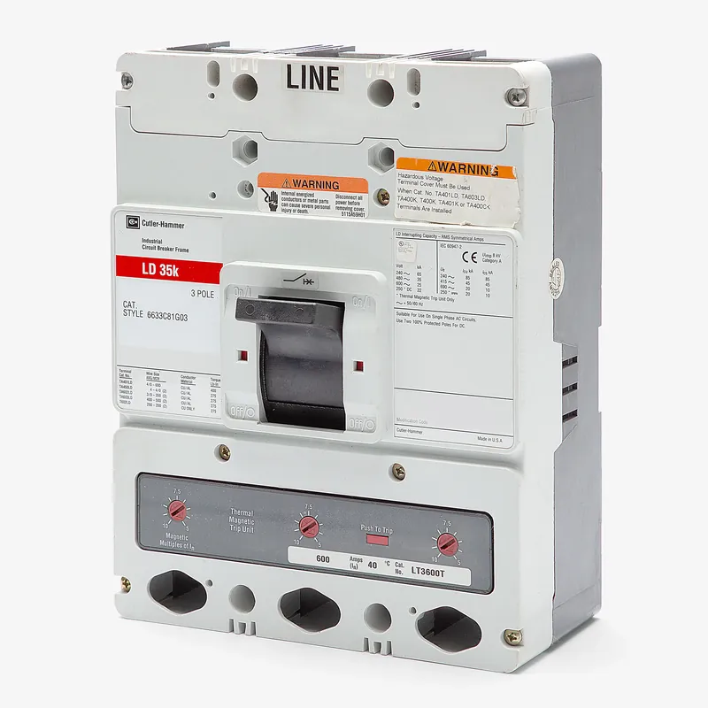Eaton / Westinghouse LD3400 - 400A 3 Pole Molded Case Circuit Breaker Top Rated