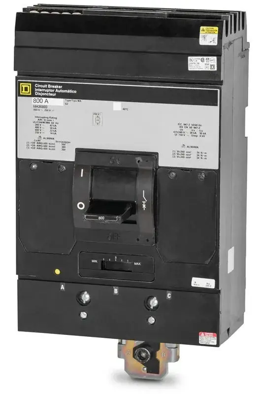 Square D MA36800 - 800A 3 Pole Molded Case Circuit Breaker Trusted Brand