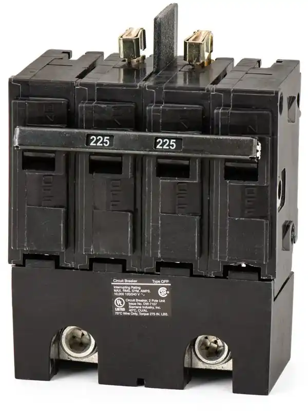 Siemens Q2225B - 225A 2 Pole Molded Case Circuit Breaker Clearance