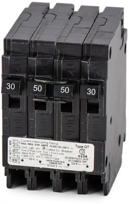 Siemens Q23050 - 30/50A Quadplex Miniature Circuit Breaker Trending