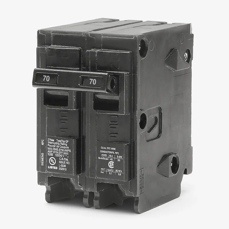 Siemens Q270 - 70A 2 Pole Miniature Circuit Breaker Luxury