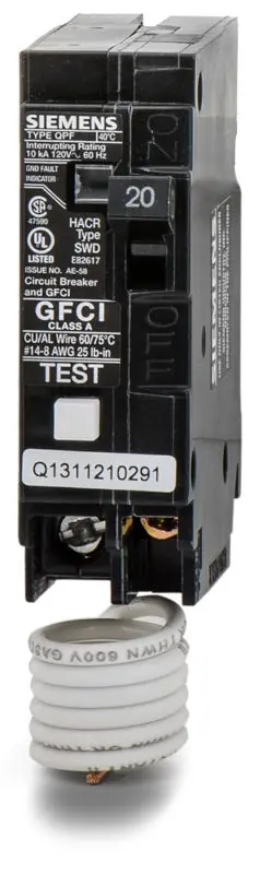 Siemens QF120 - 20A GFCI Miniature Circuit Breaker In Demand