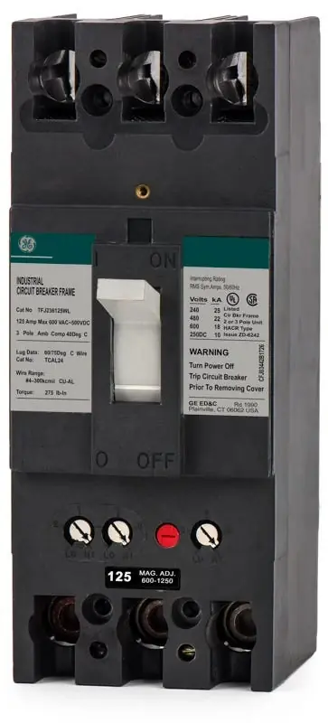ABB / General Electric TFJ236125WL - 125A 3 Pole Molded Case Circuit Breaker Price Drop