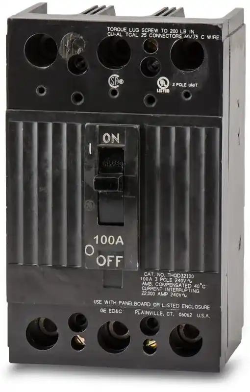 ABB / General Electric THQD32100 - 100A 3 Pole Molded Case Circuit Breaker Direct From Factory