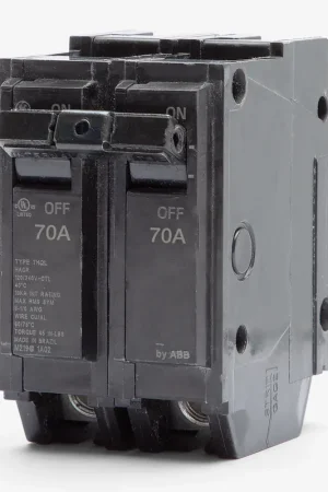 New Release ABB / General Electric THQL2170 - 70A 2 Pole Miniature Circuit Breaker