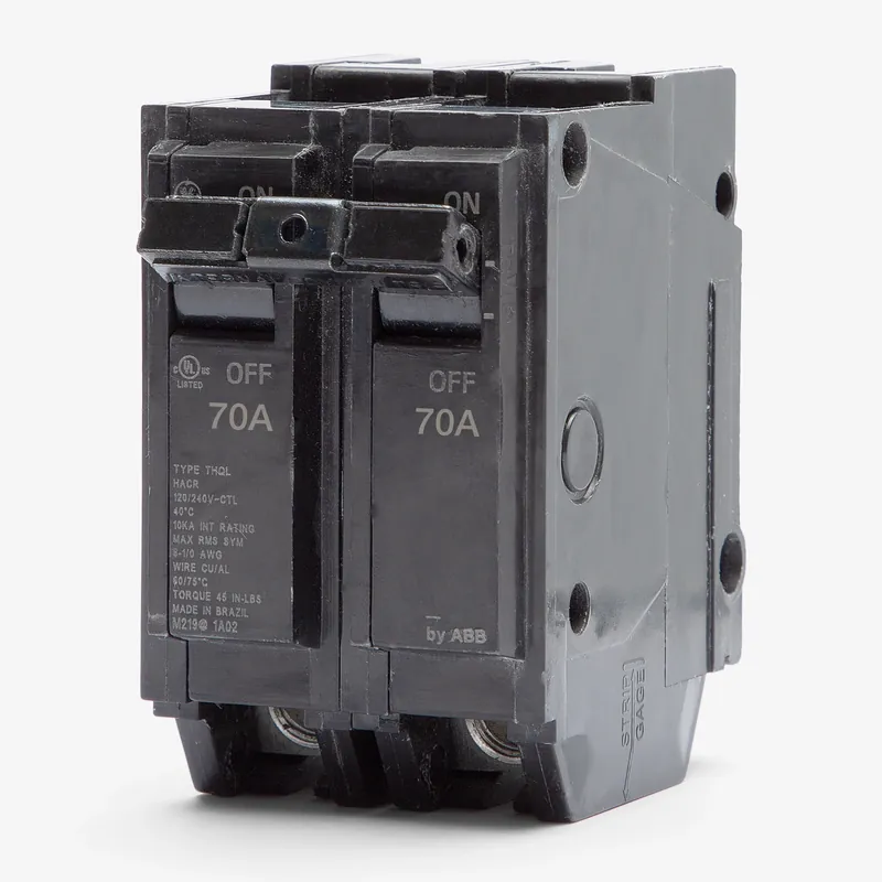 New Release ABB / General Electric THQL2170 - 70A 2 Pole Miniature Circuit Breaker