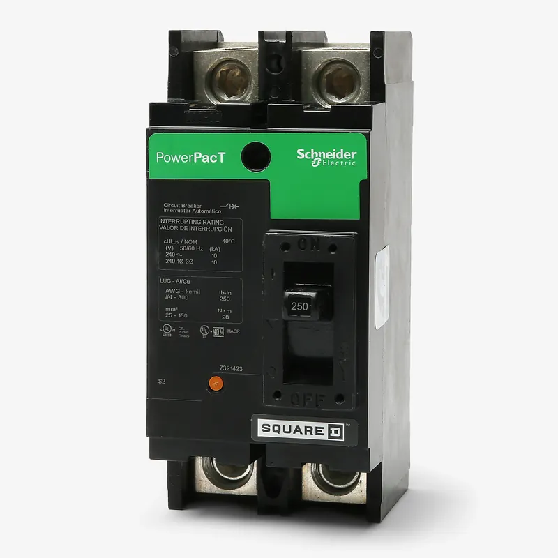 Square D QJL22250 - 250A 2 Pole Molded Case Circuit Breaker Express Delivery