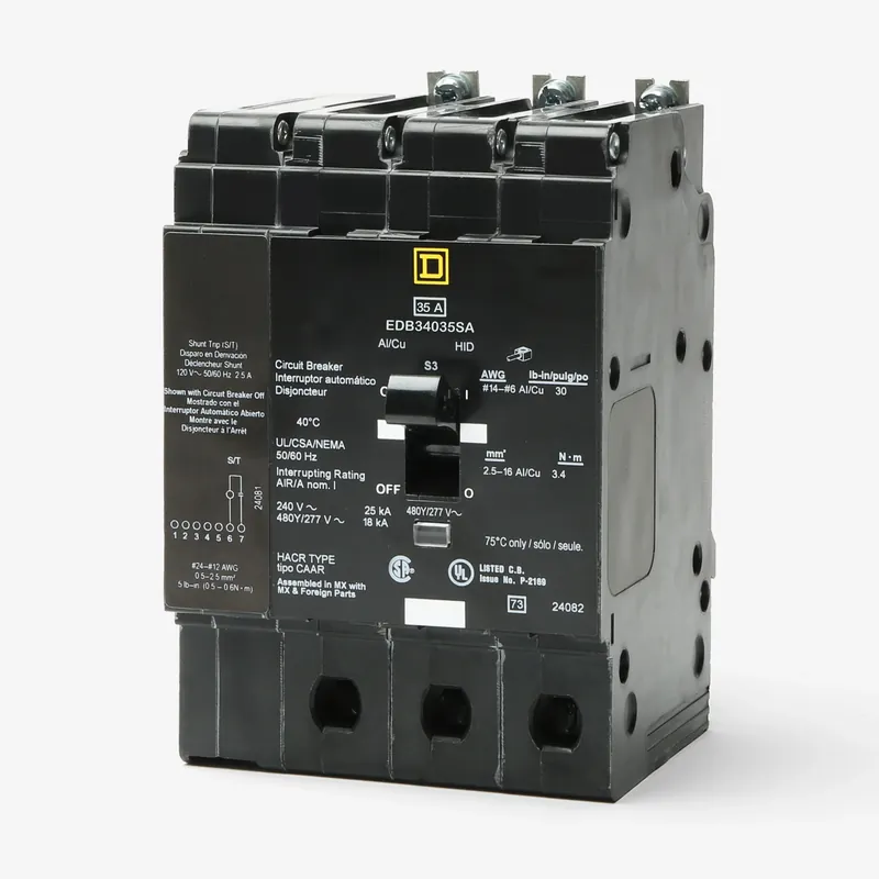 Buy Online Square D EDB34035SA - 35A 3 Pole Miniature Circuit Breaker