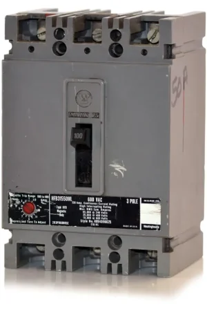Instant Buy Eaton / Westinghouse HFB31550ML - 100A 3 Pole Motor Circuit Protector
