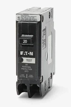Eaton / Cutler-Hammer BRP120GF - 20A GFCI Miniature Circuit Breaker Popular