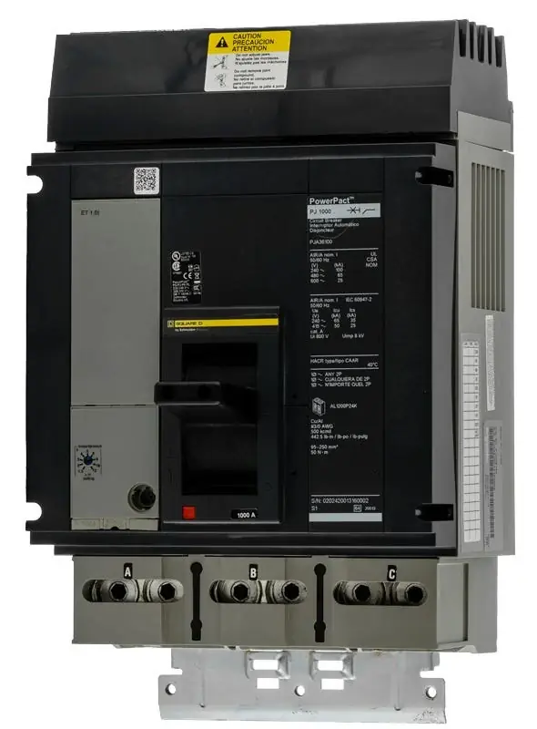 Square D PJA36100 - 1000A 3 Pole Molded Case Circuit Breaker Final Sale