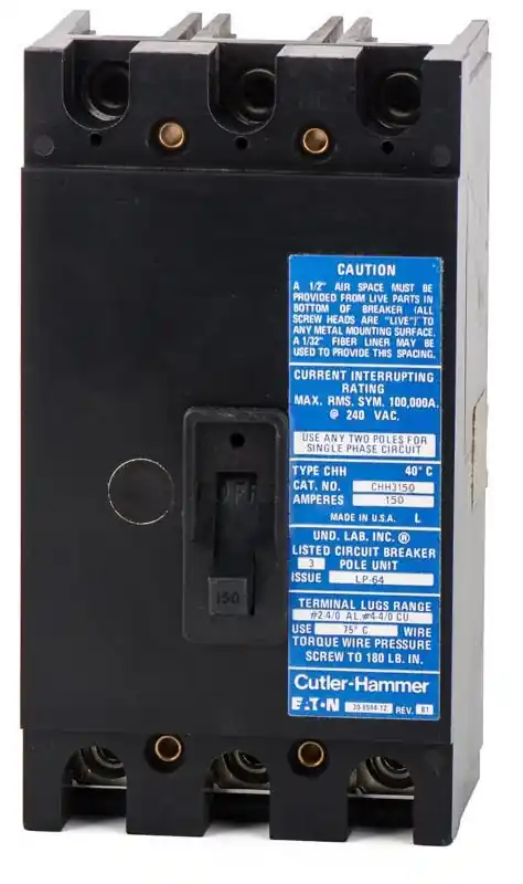 Final Sale Eaton / Cutler-Hammer CHH3150 - 150A 3 Pole Molded Case Circuit Breaker