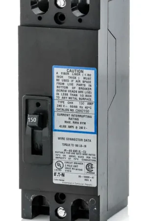 Markdown Eaton / Cutler-Hammer CHH2150 - 150A 2 Pole Molded Case Circuit Breaker