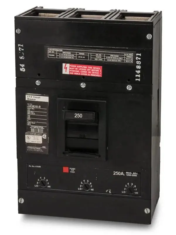 Siemens JJ63B250 - 250A 3 Pole Molded Case Circuit Breaker One Day Deal