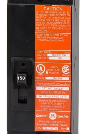 Holiday Sale ABB / General Electric TMQD22175 - 175A 2 Pole Molded Case Circuit Breaker