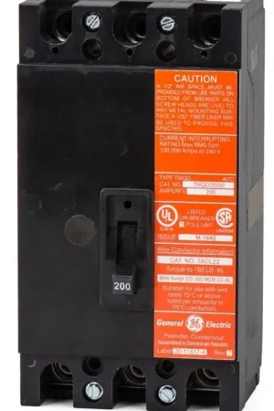 Seasonal Sale ABB / General Electric TMQD32100 - 100A 3 Pole Molded Case Circuit Breaker