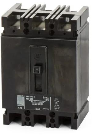 Eaton / Cutler-Hammer EHB3010 - 10A 3 Pole Molded Case Circuit Breaker Time-Limited