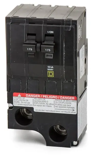 Deal Square D QO2175VH - 175A 2 Pole Miniature Circuit Breaker