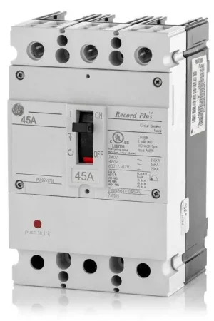 ABB / General Electric FBN36TE045RV - 45A 3 Pole Molded Case Circuit Breaker Free Returns