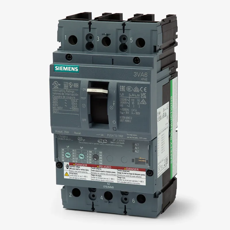Siemens 3VA6340-6HL31-0AA0 - 400A 3 Pole Molded Case Circuit Breaker Express Delivery