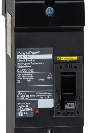 Big Sale Square D QJA221502 - 150A 2 Pole Molded Case Circuit Breaker