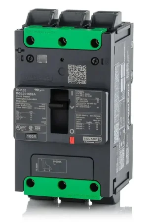 Trusted Brand Square D BGL36100SA - 100A 3 Pole Molded Case Circuit Breaker