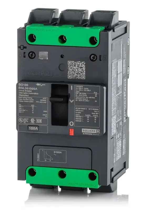 Trusted Brand Square D BGL36100SA - 100A 3 Pole Molded Case Circuit Breaker