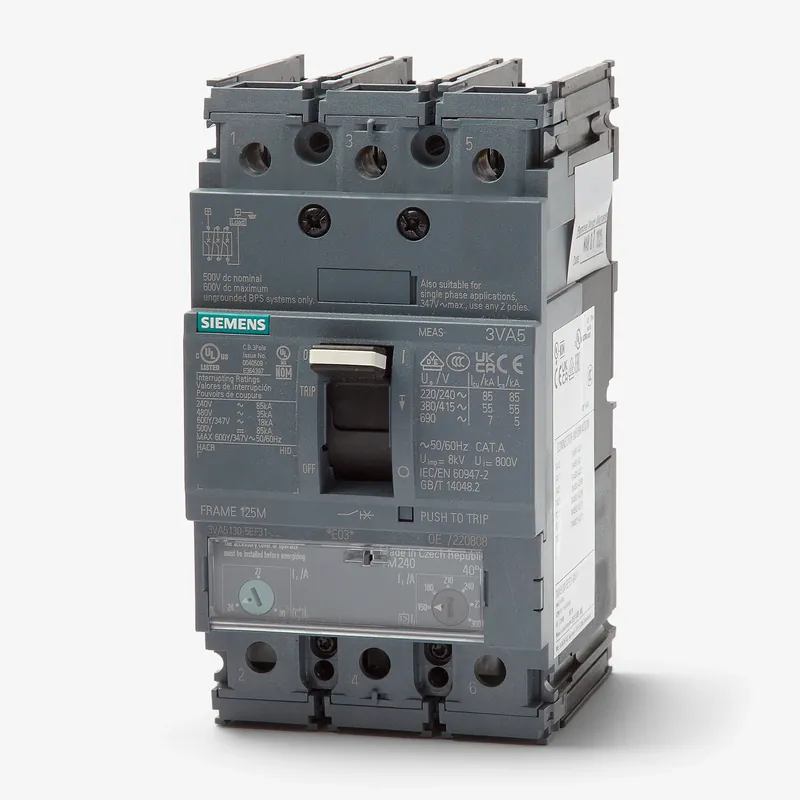 Best Price Siemens 3VA5180-5EF31-0AA0 - 80A 3 Pole Molded Case Circuit Breaker