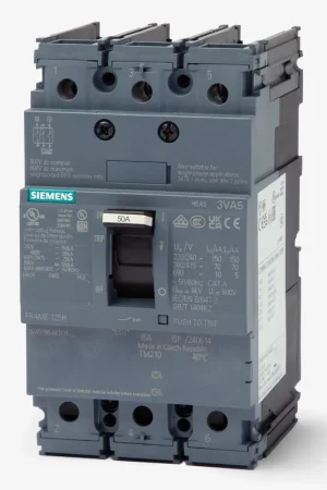 Fast Shipping Siemens 3VA5150-5ED31-0AA0 - 50A 3 Pole Molded Case Circuit Breaker