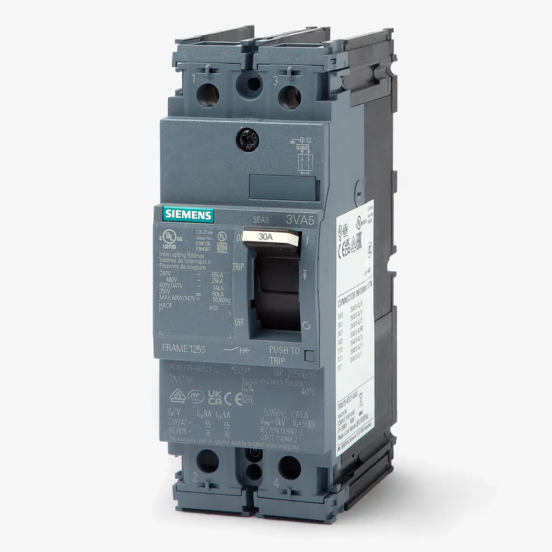Final Sale Siemens 3VA5130-4ED21-0AA0 - 30A 2 Pole Molded Case Circuit Breaker
