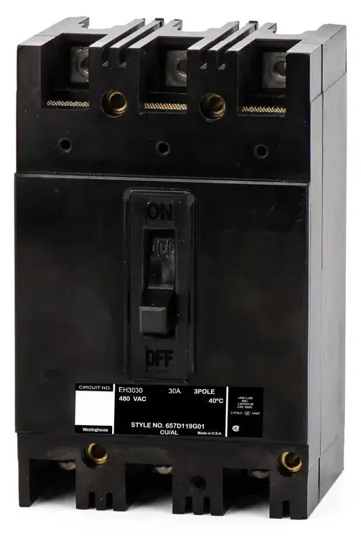 Eaton / Cutler-Hammer EH3030 - 30A 3 Pole Molded Case Circuit Breaker Price Cut