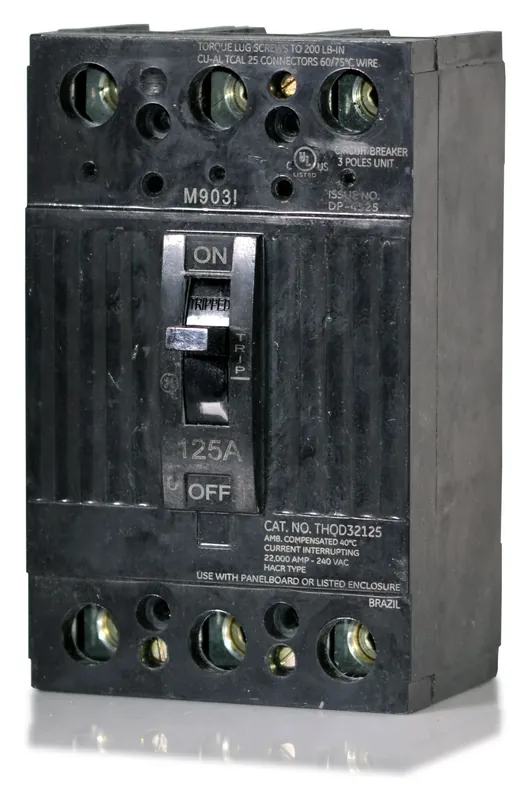 Sale ABB / General Electric THQD32125WL - 125A 3 Pole Molded Case Circuit Breaker