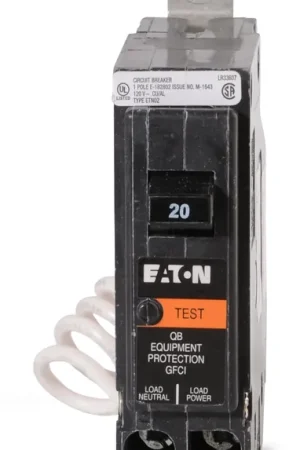 Low Price Eaton / Cutler-Hammer QBH1020EP - 20A GFEP Miniature Circuit Breaker